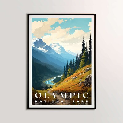 Olympic National Park Poster, Travel Art, Office Poster, Home Decor | S6 - image2